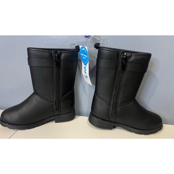 NWT Carter's Boots - Black Toddler Girl's Size 9 - Picture 5 of 8